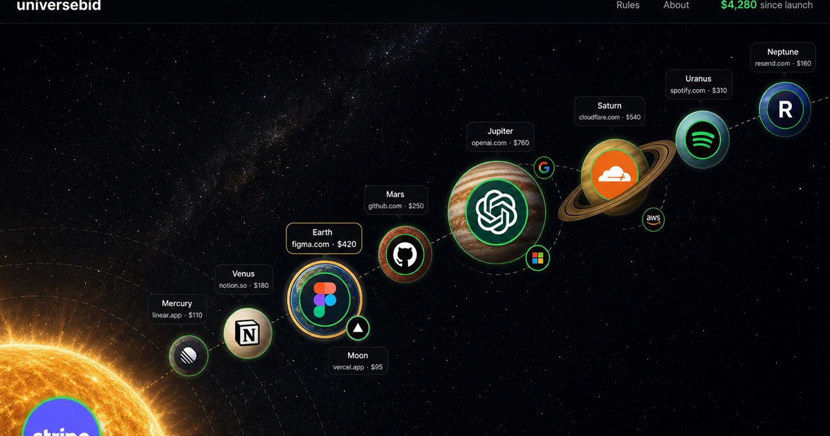 universebid Open Graph preview